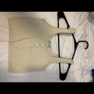 Zara Cropped Beige Tank top.